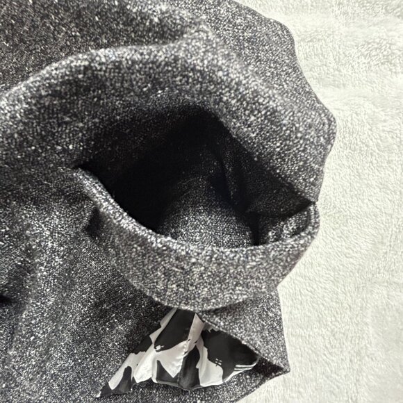 CAbi Womens Tweed Charcoal Gray Racerback Lined Blazer Vest Large Style 247 New - Picture 6 of 8